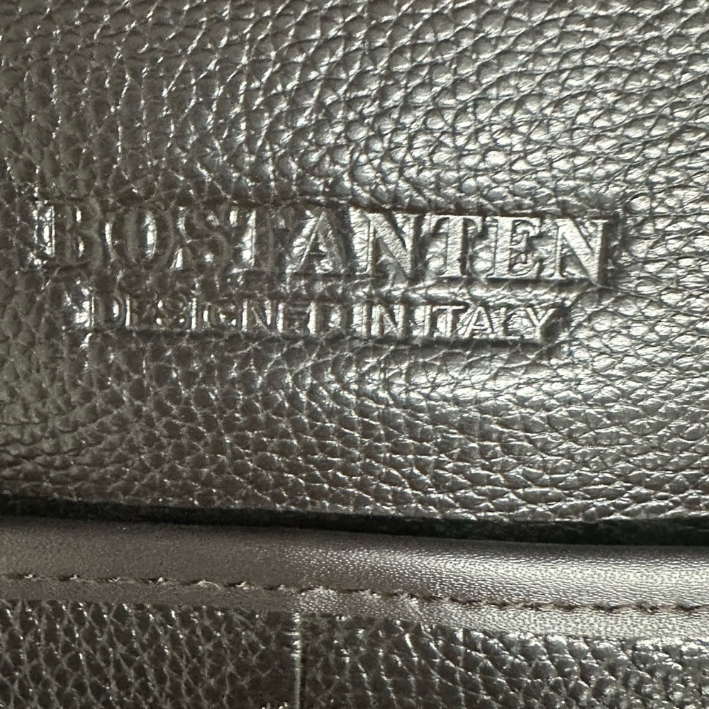 Classy Bostanten Dark Brown Leather Briefcase for Men or Women - Picture 2 of 12